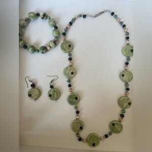 Three piece set of jewelry